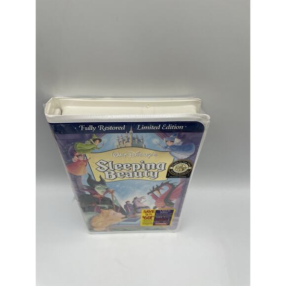 Sealed Sleeping Beauty VHS 1997 Masterpiece Edition - Picture 2 of 7